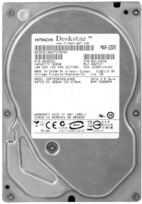Hitachi Deskstar P7K500 320GB 7200 RPM 16MB SATA II 3.5