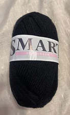1 Skein Sandnes Garn Smart Superwash Wool Yarn DK Wt. 1099 3209 Black 1.76 oz