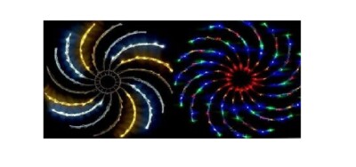Weihnachtsbeleuchtung Dekorationen LED Lichter Mehrfarbig/Weiß Spinner Silhouette