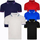 Mens Polo Shirt Short Sleeve Plain Casual Work Wear Uniform Pique Golf Tee Tops