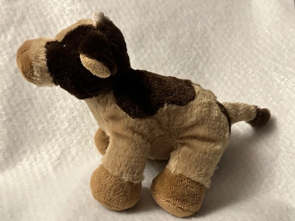 GANZ Webkinz HM197 Brown Cow NO CODE Farm Animal Stuffed Plush Spotted - Image 4 of 4