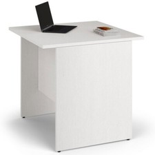 Scrivania ufficio cameretta bianco frassinato Scrivanie in legno per pc 74x80x80