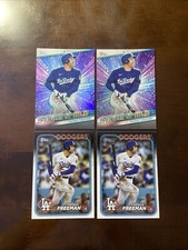 Freddie Freeman 2024 Topps Lot Of 4 Los Angeles Dodgers