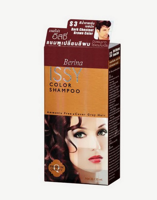 Berina Hair Color Shampoo Cover Change Gray Grey White Dye