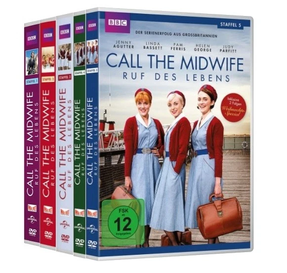 Call the Midwife - Ruf des Lebens - Season/Staffel 1+2+3+4+5 # 14-DVD-SET-NEU