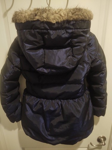 Gap Kids L (Size 10) Purple Winter Jacket with furry Hood - Picture 7 of 7