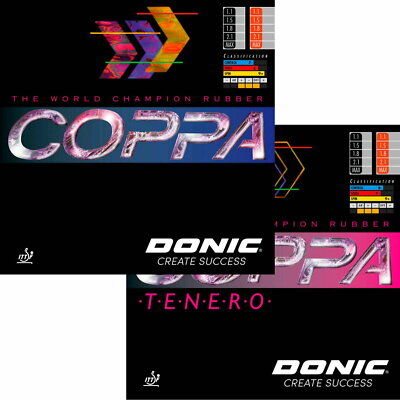 Donic Coppa / Tenero / DOPPELPACK / Tischtennisbelag / zum Sonderpreis