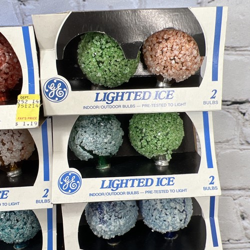 24 Vintage GE Lighted Ice Bulbs 10 Light Indoor/Outdoor Set - Picture 7 of 8