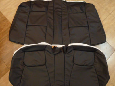 Lexus SC300 SC400 (1991-2000) Leather Replacement Seat Covers Black Only Rear