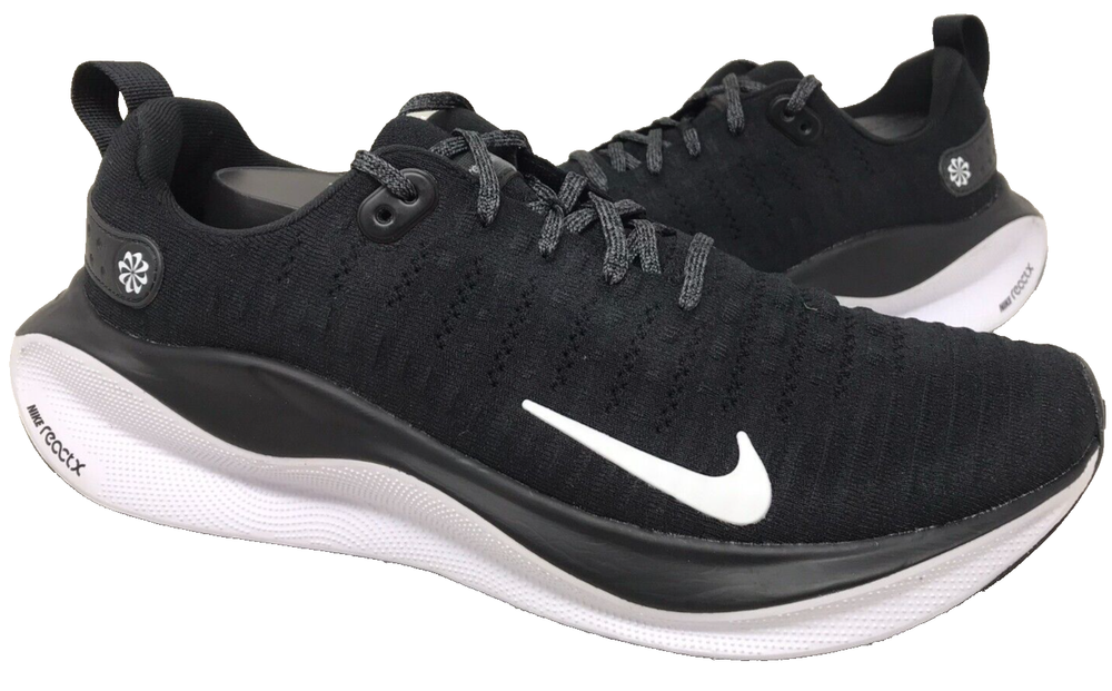 Nike Men's ReactX Infinity Run 4 Black White Running Shoes Size 10.5 DR2665 187B