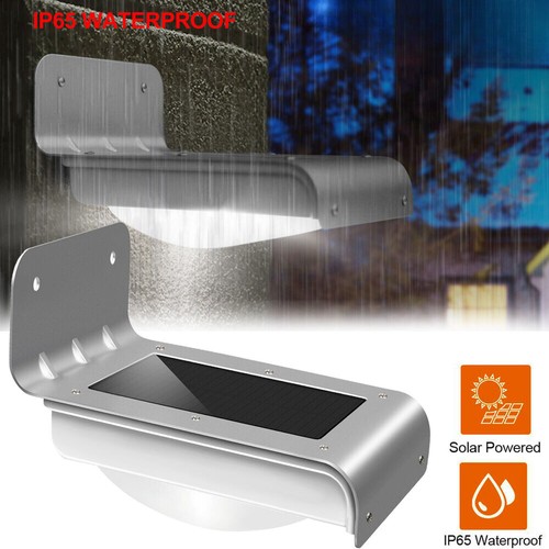 LED Solar Fence Light Motion Sensor Light Garden Path Security Light Waterproof