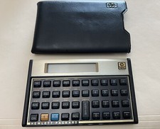 Vintage HP-12C Financial Calculator Hewlett Packard Orig Cover MINT CONDITION
