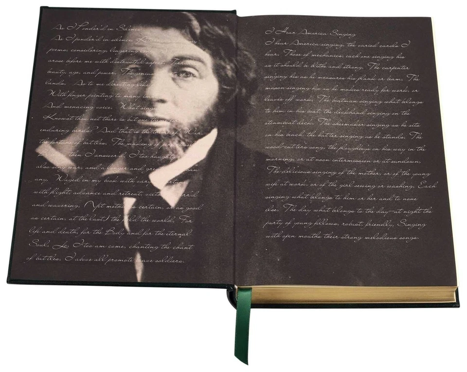 LEAVES OF GRASS Walt Whitman Leather Bound Hardcover Collectible Classics *NEW* - Image 4 of 4