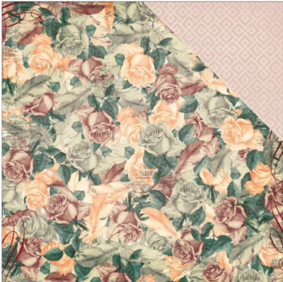 BoBunny 12x12 Scrapbooking Papier Bella Rosa Sammlung, Bella Rose x 2 Blatt