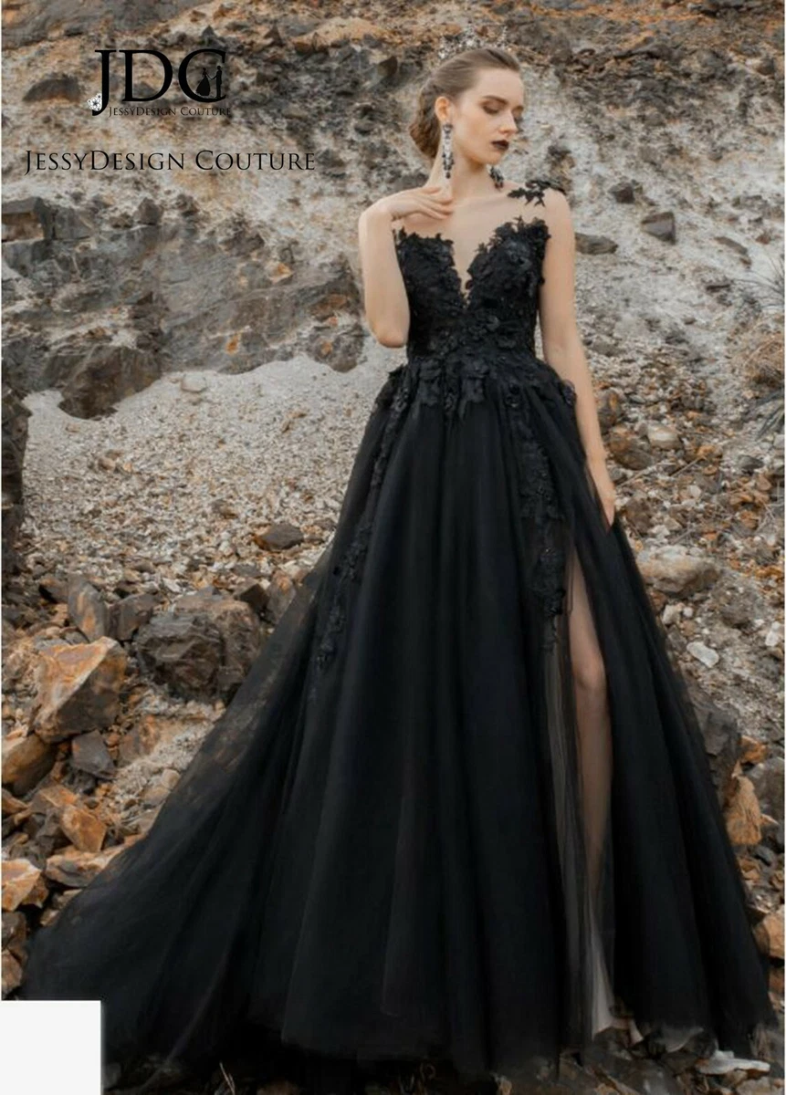 Brautkleid schwarz spitze Clearance