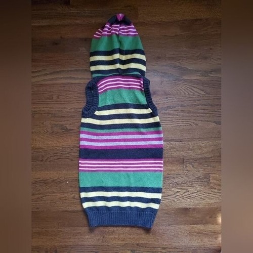 GYMBOREE Girls 4 Merry and Bright striped hoodie sweater jumper - Picture 7 of 7