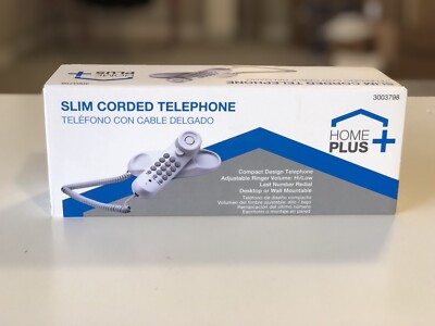 Phone - White Home Plus Slim Corded Telephone - Landline - 300798