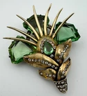 Eisenberg Original Sterling Silver Pin 1940's Vintage Abstract 98g