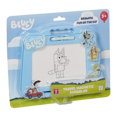 Bluey Travel Magnetic Scribbler Pad mit Stift und 3 Stempeln