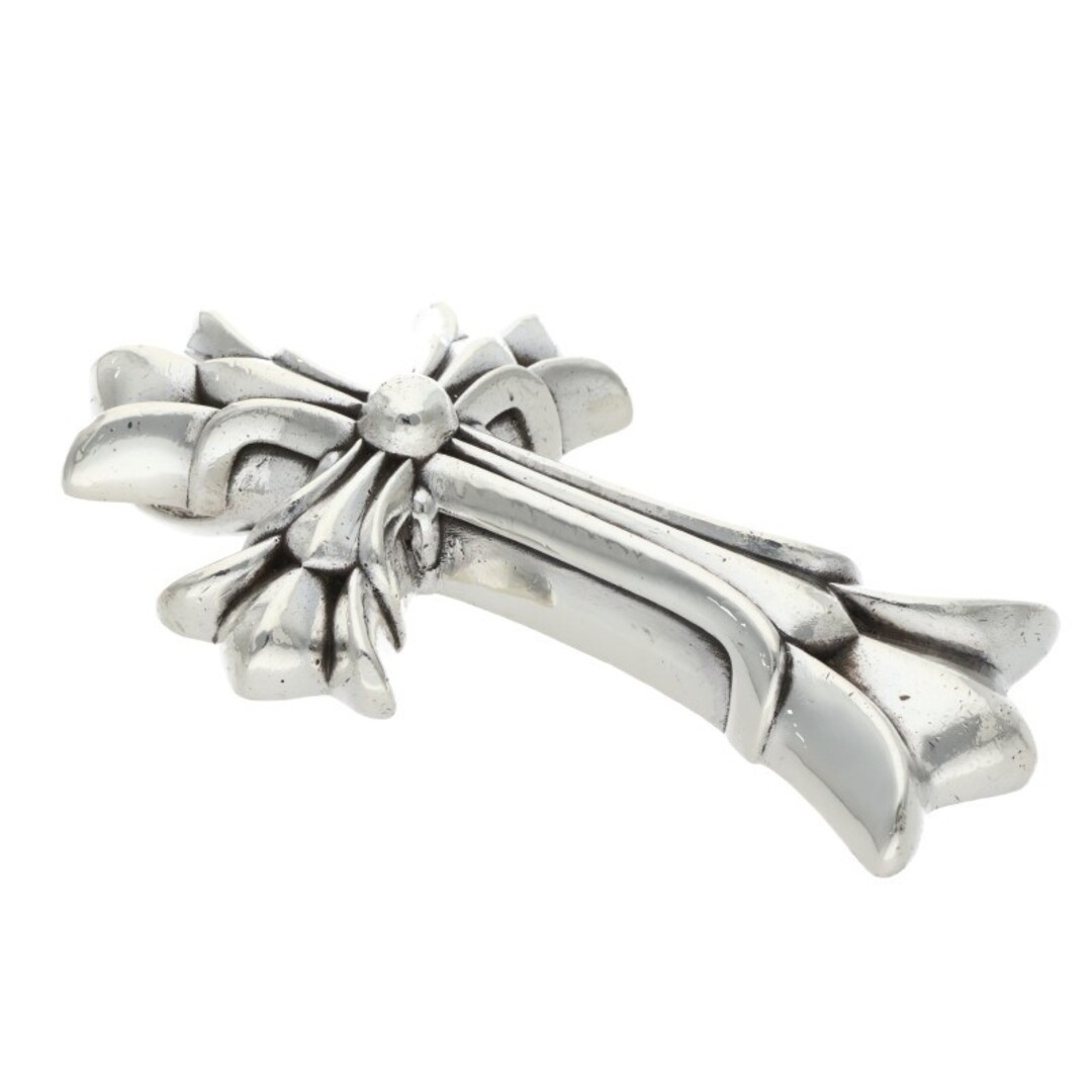 Chrome Hearts DBL CH CRS LRG large Double Cross Silver Necklace Top Men's Used 9 thumbnail 6