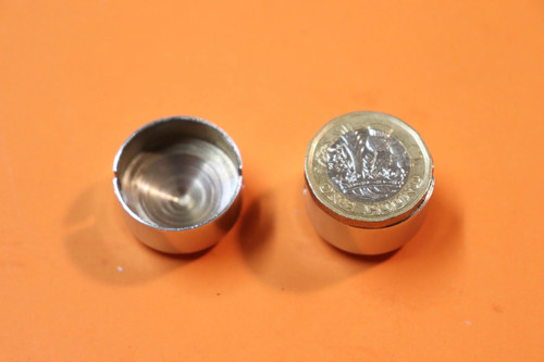29-5144 BSA BANTAM D3 D5 C10L PAIR FORK TOP NUT CHROME CAPS UK MADE - Picture 3 of 3
