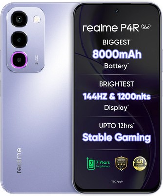 realme P4R 5G (Lavender, 64GB 4GB RAM) Dimensity 6300 Global Version RMX5266