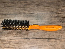 Vtg Hard Bristle Hair Brush Coiffure Designer 314 Orange 8.25