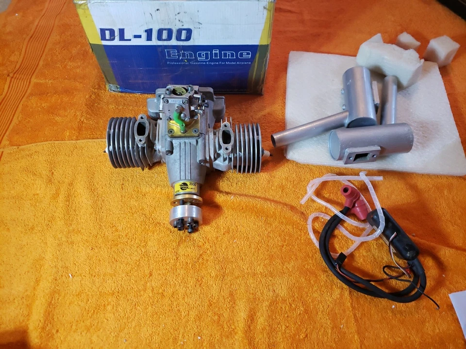 DL Motor - DL-100 Twin Cylinder RC Gas Engine DL 100 RC  Motor - New - KIK25 - Image 2 of 4