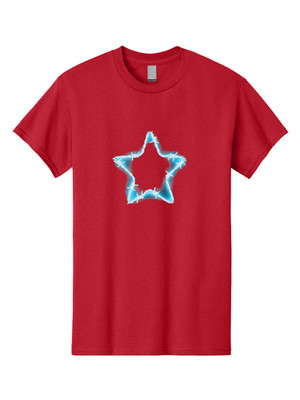 Barbed-Wire-Star(1) Mens Graphic Tee, 100% Cotton, Casual Summer Wear