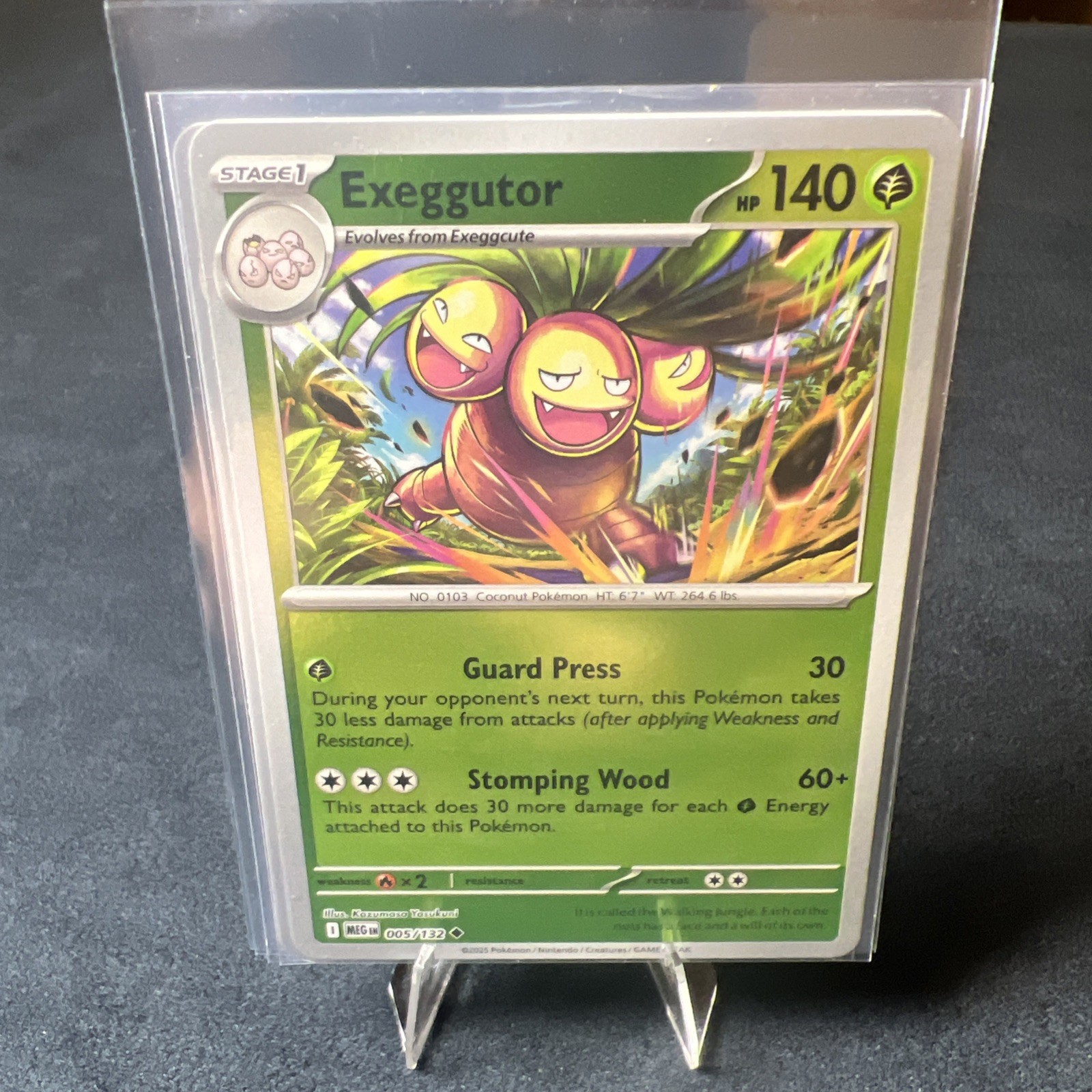 2025 Pokémon TCG ME01: Mega Evolution Exeggutor  Reverse Holo 005/132