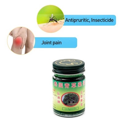 50g Thai Balm Green Herbal Ointment Massage Muscle Joints Sprain Aches Balm DON