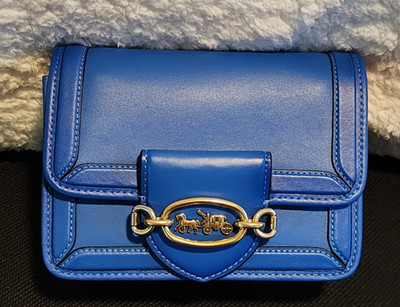 COACH Hero Crossbody in Glovetanned Leather - C8441  B4/Blue Fin  NWT
