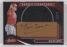 2022 Panini Absolute Rookie Signatures Tan Leather /99 Alejo Lopez Auto 0tj0