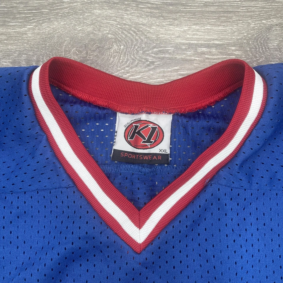 США хоккей Джерси мужской 2XL синий красный белый команды США сетки в полоску K1 спортивная одежда - Изображение 4 из 4
