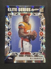 2025 DONRUSS FOOTBALL RJ HARVEY RB DENVER ELITE SERIES ROOKIES HOT!