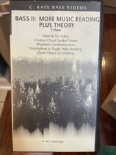 Carol Kaye Bass II: More Music Reading Plus Theory 1991 VHS 1 Hour