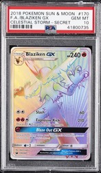 Blaziken GX 170/168 Celestial Storm Secret Rare