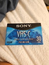 Sony VHS-C Premium Camcorder Cassette Tapes, 30 Minute NEW/SEALED
