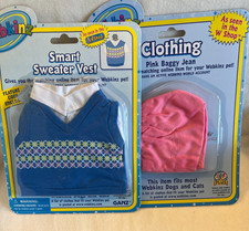 Webkinz Clothing Smart Sweater Vest Pink Baggy Jean NEW in package w/ codes