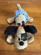 Pound Puppies Newborns Angel Brown Black Dog Blue Diaper Embroidered 8 Inch 2023