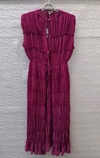 Nueva túnica Andrea Iyamah Sina magenta gasa tobillo grazer talla XL