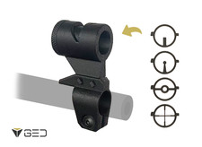 Universal Clamp-On Globe Front Sight with 4 Interchangeable Anschutz-Spec Insert