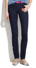 Madewell Jeans Womens Size 27 Blue Mid Rise Skinny Ankle Dark Wash Stretch Denim
