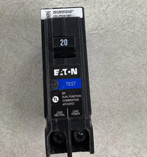 CHIPPED Eaton BRP120DF 120 20A 1-Pole Circuit Breaker