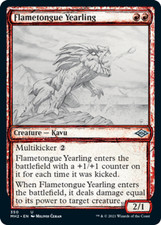 x4 Flametongue Yearling - Showcase - Modern Horizons 2 - NM - MTG