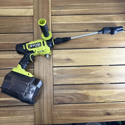 #ad RYOBI 40V Brushless EZClean 600PSI Power Cleaner RY124050 Tool Only $48.99