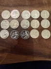 1776-1996 S Bicentennial Washington Silver Quarters/Lot of 15/1.109 Troy oz