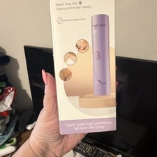Purple Double Head Epilator for Legs, Arms, Bikini - Women's Body Hair Shaver