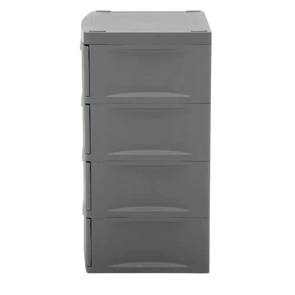 Sterilite 4-Drawer Plastic Storage Chest 35.5"H x 26.625"W x 19.25"D Durable - Image 2 of 4