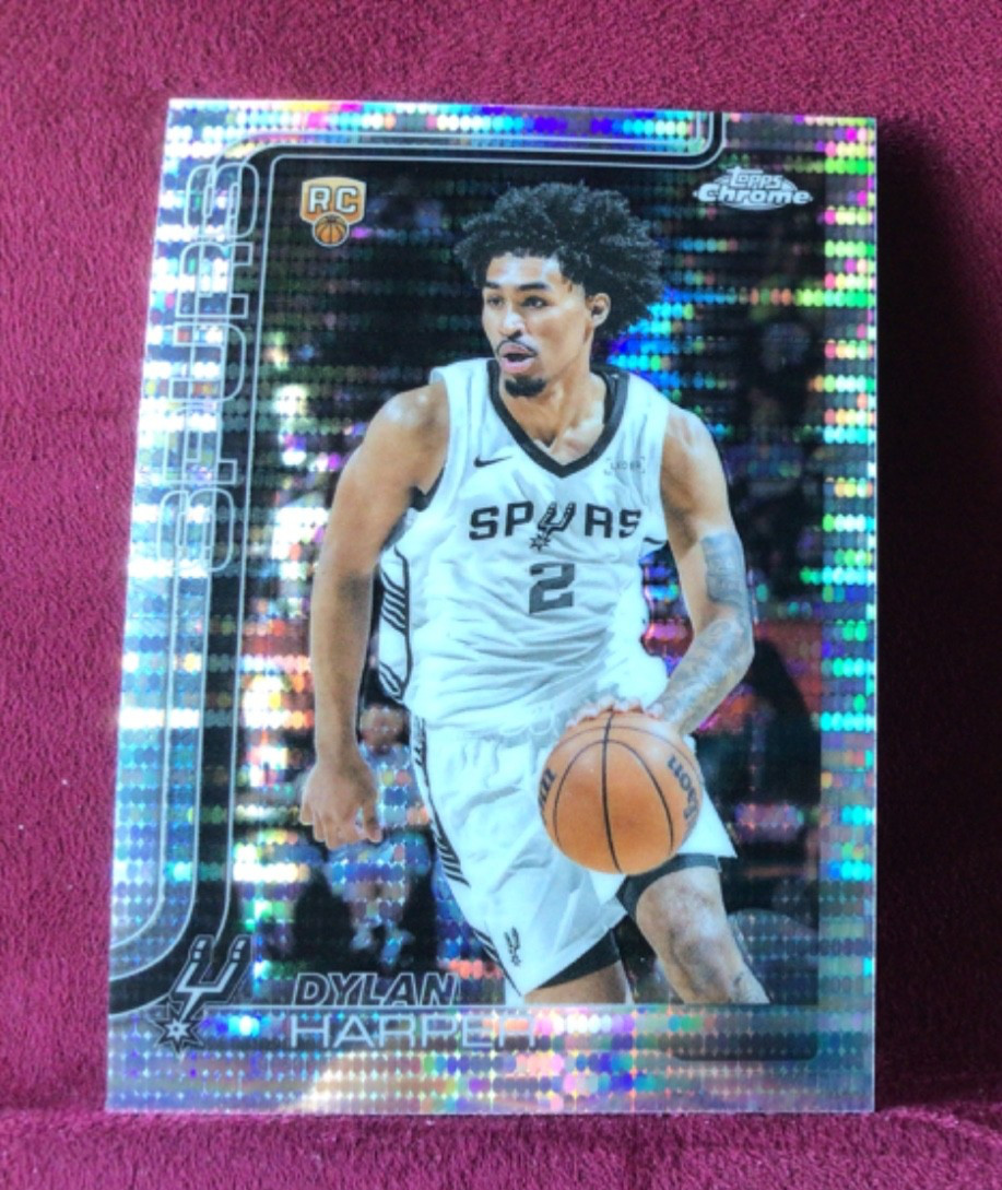 Dylan Harper 2025-26 Topps Chrome Pulsar Refractor RC #252 Spurs